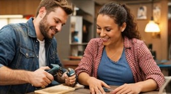 Beratungsgespräch im Bereich Immobilien